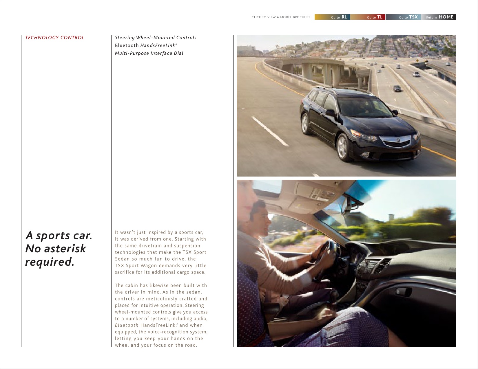 2012 Acura RL TL TSX Brochure Page 45